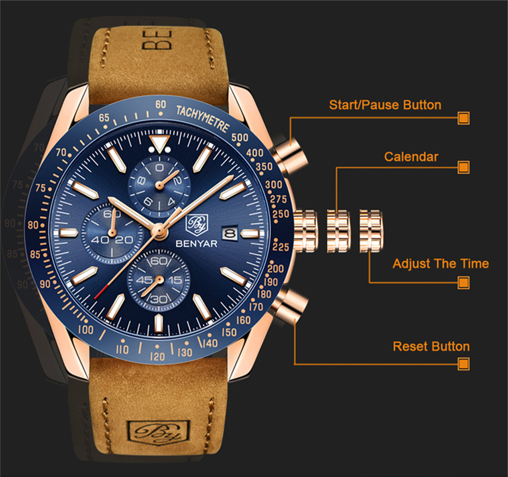 BENYAR 2025 New Men Watch
