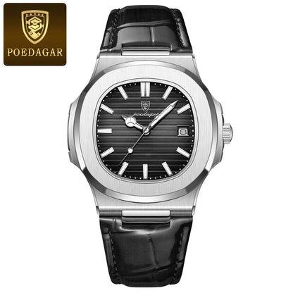 POEDAGAR Casual Square Men's Watch