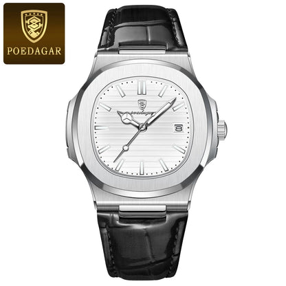 POEDAGAR Casual Square Men's Watch