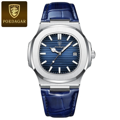 POEDAGAR Casual Square Men's Watch